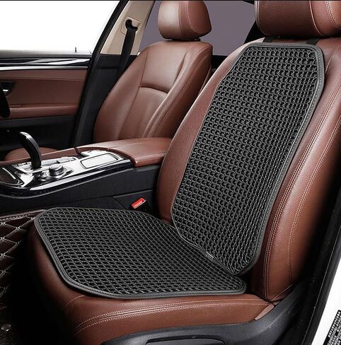 New Summer Cooling Ventilated Big Air Mesh Seat Cushion Pad for Car,Universal Breathable Vented Seat Cover Fits Car SUV Truck Van Pickup for Driving Seat(Black-SeatCushion-1Pcs) in Saudi Arabia