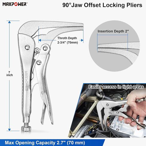 MAXPOWER 3 Piece Locking Pliers Set in Saudi Arabia