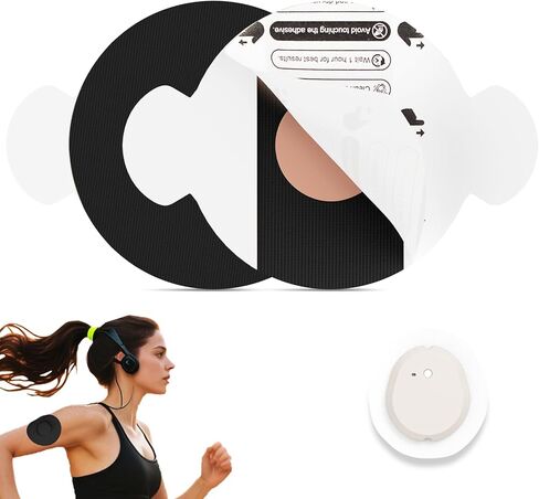 Libre 3 Sensor Covers Waterproof- 20pcs Sensor Covers for Libre 3， Adhesive Patches for CGM，Backing with Easy-Peel Tab for 10-14 Days Full Cover No Glue in Center(Nude) in Saudi Arabia