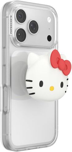 PopSockets Round Phone Grip Compatible with MagSafe, Adapter Ring Included, Phone Holder, Wireless Charging Compatible, Sanrio - Over The Rainbow Hello Kitty in Saudi Arabia