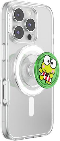 PopSockets Round Phone Grip Compatible with MagSafe, Adapter Ring Included, Phone Holder, Wireless Charging Compatible, Sanrio - Over The Rainbow Hello Kitty in Saudi Arabia