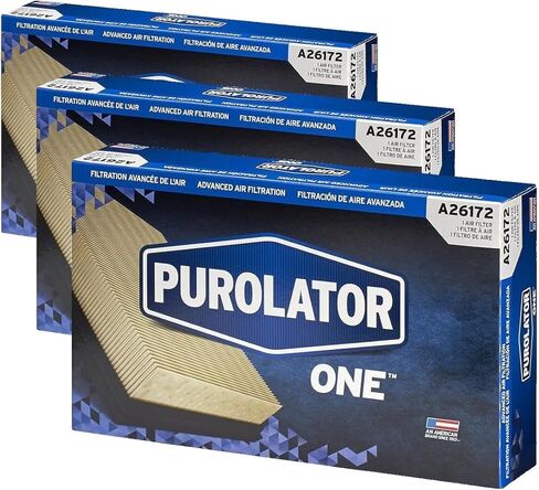 فلتر هواء المحرك المتقدم Purolator A26172 PurolatorONE متوافق مع مركبات أكورا مختارة in Kuwait