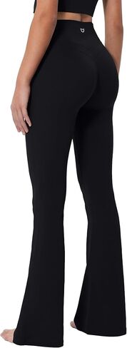 TomTiger Flare Leggings للنساء سروال يوجا مع تحكم في البطن، عالي الخصر وساق واسعة in Kuwait