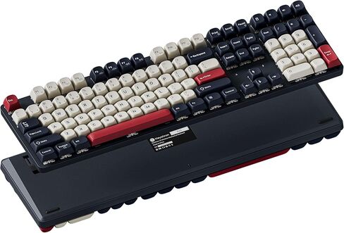 Keychron KJ5 Wireless Mechanical Keyboard, 2.4 GHz Bluetooth QMK 100% Layout RGB, Hot-swappable Brown Switch Compatible with Mac Windows Linux, Non-Shine-Through PBT Keycaps for Gaming - Dark Blue in Kuwait