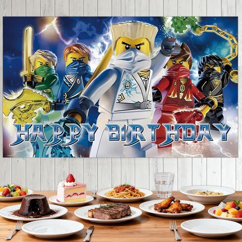 1Pcs Number Blocks Party Decoration Banner Photography Background for Number Blocks Birthday Party Props (48.6X29.1 Inch) (Blue5) in Saudi Arabia