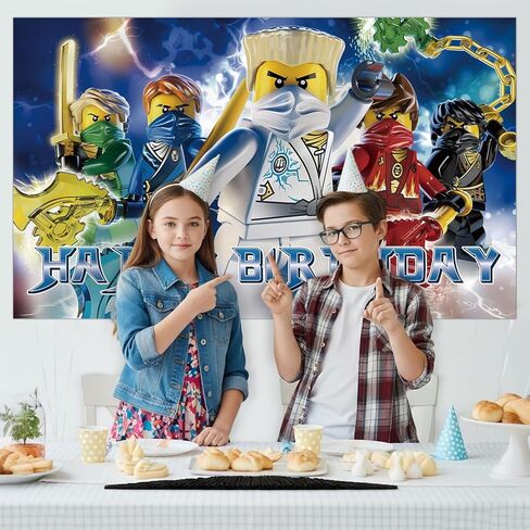 1Pcs Number Blocks Party Decoration Banner Photography Background for Number Blocks Birthday Party Props (48.6X29.1 Inch) (Blue5) in Saudi Arabia