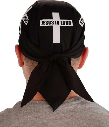 Black Skull Cap with Red Heart and Swirls Rhinestud - American Made Embellished Classic Skull Cap Doo Rag Do Rag Headwrap - Made in USA! in Kuwait
