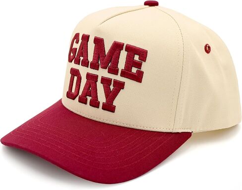 ScarvesMe قبعة بيسبول قطنية مطرزة بحروف يوم اللعبة للنساء من ScarvesMe in Kuwait