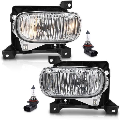 Pair Front Bumper Fog Light Driving Lamp Halogen Fit Toyota Sienna 2006 2007 2008 2009 2010 81220AE020, 81210AE020, TO2592122, TO2593122 White in Saudi Arabia