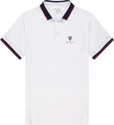 قمصان الجولف الرجالية من Ben Sherman - مقاس رياضي رياضي، عامل حماية من أشعة الشمس +، ماص للرطوبة، مقاوم للرائحة، قميص كاجوال in Kuwait