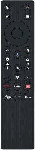 جهاز تحكم عن بعد صوتي جديد لجهاز التحكم عن بعد للتلفزيون TCL، متوافق مع تلفزيونات TCL QM5K/QM6k/QM7K LED UHD QD-Mini 4K Google الذكية in Kuwait