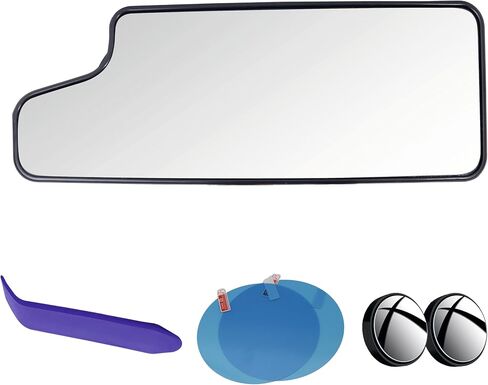EAP Driver Side Mirror Glass Compatible with Chevrolet Silverado 1500 2019-2025, Silverado 2500 3500 2020-2025, GMC Sierra 1500 2006-2018, Sierra 2500 3500 2020-2025, Heated With Blind Spot, Upper in Saudi Arabia