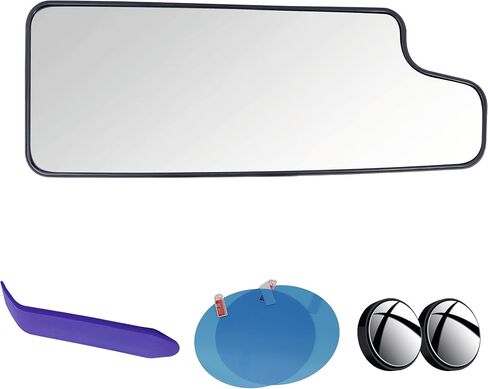 EAP Driver Side Mirror Glass Compatible with Chevrolet Silverado 1500 2019-2025, Silverado 2500 3500 2020-2025, GMC Sierra 1500 2006-2018, Sierra 2500 3500 2020-2025, Heated With Blind Spot, Upper in Saudi Arabia