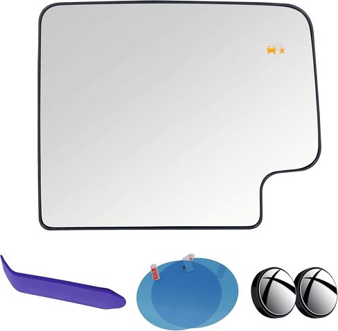 EAP Driver Side Mirror Glass Compatible with Chevrolet Silverado 1500 2019-2025, Silverado 2500 3500 2020-2025, GMC Sierra 1500 2006-2018, Sierra 2500 3500 2020-2025, Heated With Blind Spot, Upper in Saudi Arabia