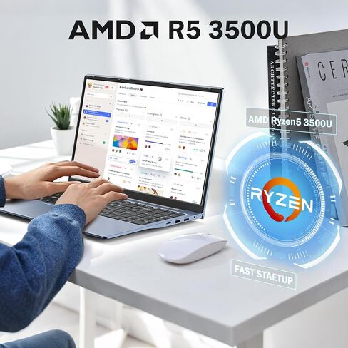 كمبيوتر محمول 15.6 بوصة FHD للطلاب AMD Ryzen 5 (Beat i5-1135G7، حتى 3.7 جيجا هرتز) 16 جيجا بايت رام 512 جيجا بايت SSD، Radeon Vega 8 GPU للألعاب مع شحن سريع 65 وات BT5.0 كاميرا ويب مصراع الخصوصية Numpad للدراسة المنزلية والمكتبية in Kuwait