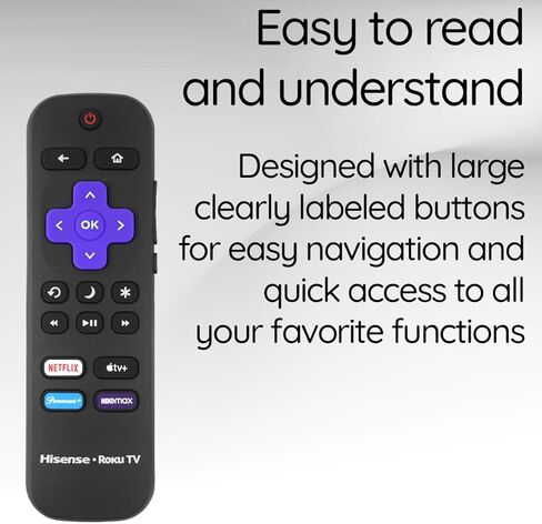 Ceybo Replacement Remote Control for Roku Smart TV with Volume Control and Netflix, Disney+, Apple TV, and HBO Shortcut in Kuwait
