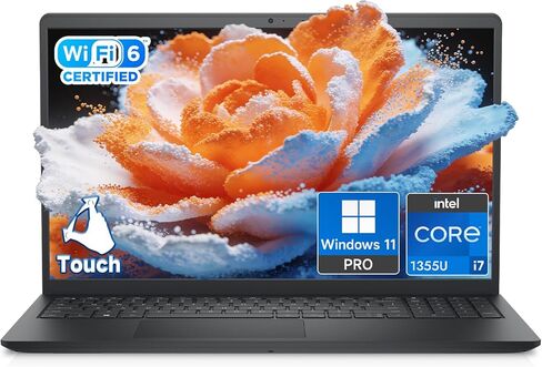 Dell 15 Laptop DC15250 for Business, Intel 10-Core i7-1355U, 32GB RAM, 1TB SSD, 15.6" FHD IPS 120hz 250nits Display, Backlit Keyboard, Fingerprint Reader, Copilot AI, Windows 11 Pro, Sliver in Saudi Arabia