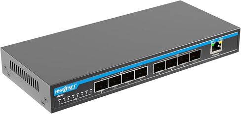 محول ويب مُدار بـ 8 منافذ بسرعة 10 جيجابت - منافذ 8x10G SFP+، دعم تجميع الارتباط/QoS/VLAN/IGMP، سطح المكتب|محول إيثرنت 10 جيجابت مثبت على الحائط لـ AP وNAS والمكتب in Kuwait