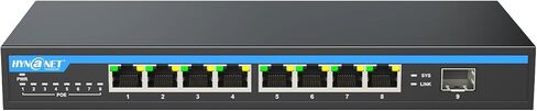 محول ويب مُدار بـ 8 منافذ بسرعة 10 جيجابت - منافذ 8x10G SFP+، دعم تجميع الارتباط/QoS/VLAN/IGMP، سطح المكتب|محول إيثرنت 10 جيجابت مثبت على الحائط لـ AP وNAS والمكتب in Kuwait