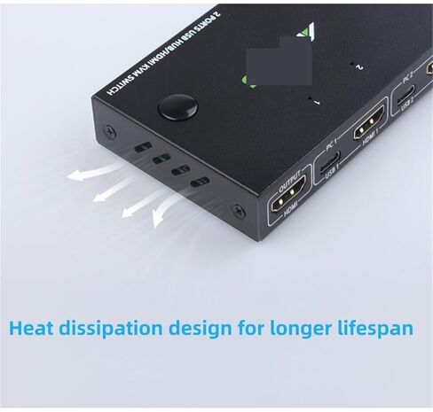 2 في 1 خارج 4K USB HDMI KVM صندوق التبديل ل 2 قطعة مشاركة لوحة المفاتيح الماوس الطابعة التوصيل شاحب عرض الفيديو USB Swltch الخائن (201C) in Saudi Arabia