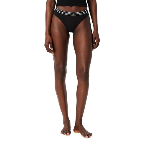 Lacoste womens Logo Waist Cotton Stretch Thong in Saudi Arabia