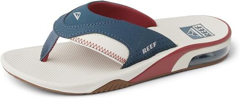 صنادل للأولاد من REEF، للأطفال Fanning، أسمر ضارب للصفرة/رمادي/أزرق، 1 in Kuwait