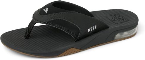 صنادل للأولاد من REEF، للأطفال Fanning، أسمر ضارب للصفرة/رمادي/أزرق، 1 in Kuwait