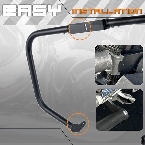 شريط الطريق السريع الكلاسيكي للمحرك من Crash Bar متوافق مع Honda VT1100C Shadow Spirit VT1100C2 Shadow Saber 2000-2007 (كروم) in Kuwait