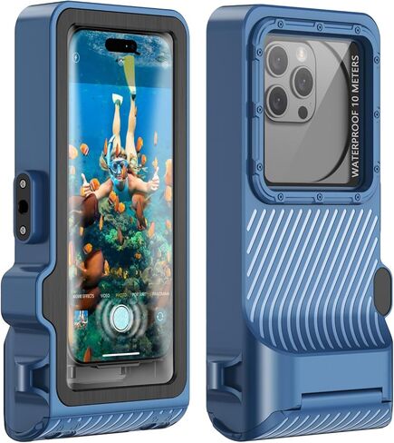Waterproof Phone Case for Snorkeling - Underwater Touchscreen Housing, Universal Underwater Photo&Video Diving Case for iPhone 17/16/15/14 Pro Max Samsung Galaxy S25/S24 Ultra Up to 6.9'' Black in Saudi Arabia