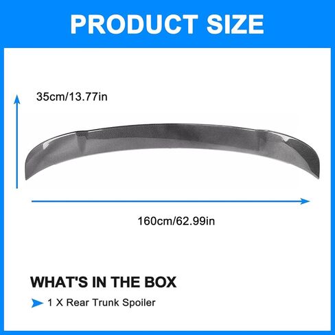 Glossy Black Rear Spoiler for Dodge Charger 2011-2022 RT SXT SRT Hellcat Style Trunk Spoiler in Saudi Arabia