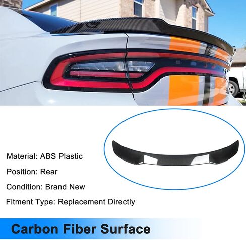 Glossy Black Rear Spoiler for Dodge Charger 2011-2022 RT SXT SRT Hellcat Style Trunk Spoiler in Saudi Arabia