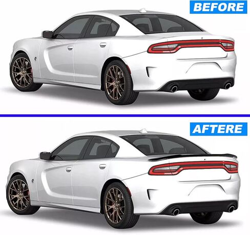 Glossy Black Rear Spoiler for Dodge Charger 2011-2022 RT SXT SRT Hellcat Style Trunk Spoiler in Saudi Arabia