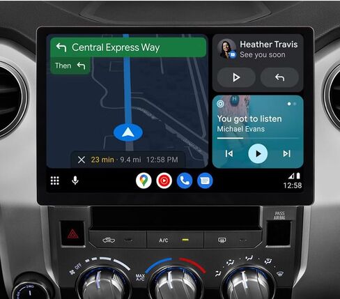شاشة سيارة ASURE مقاس 9.26 بوصة مع CarPlay وAndroid Auto، وكاميرا داش 4K، وكاميرا احتياطية، وشاشة لمس عالية الدقة، وبلوتوث، والتحكم الصوتي لأجهزة iPhone وAndroid in Saudi Arabia