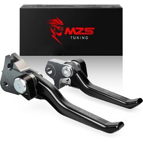 MZS Dirt Bike Clutch Brake Levers Pivot Adjustable Black Compatible with YZ125 YZ250 2015-2025 / YZ125X YZ250FX 2020-2025 / YZ250F 2009-2023 / YZ450F 2009-2022 / YZ250X 2016-2022 / YZ450FX 2019-2023 in Saudi Arabia