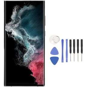 Replacement Screen for S22 Ultra SM S908B, Screen with Digital Frame Imprint, Spare Parts for Phone, 6.8 inch Screen Repair Kit with 4 Colors(International Version) (Red) in Saudi Arabia