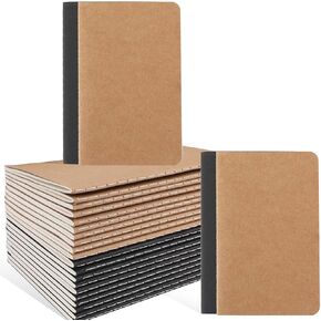 64 قطعة من دفاتر الملاحظات الصغيرة، مقاس 3.5 بوصة × 5.5 بوصة، بني، مجموعة دفاتر ملاحظات صغيرة الحجم مكونة من 60 صفحة فارغة، دفاتر ملاحظات صغيرة للمذكرات للأطفال والطلاب والمسافرين واللوازم المكتبية المدرسية in Kuwait