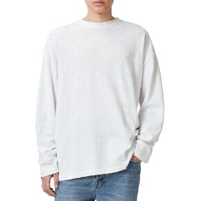 AllSaints Men's Foster Ls Crew, Jet Black in Saudi Arabia