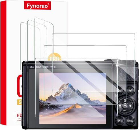 3-Pack Screen Protector for Canon Powershot G7 X Mark III Camera, Tempered Glass Film, Impact-Protection, HD, Anti-Shatter, Anti-Scratch, 9H Hardness, 2.5D Curved Edges, Case Friendly, Bubble Free in Saudi Arabia