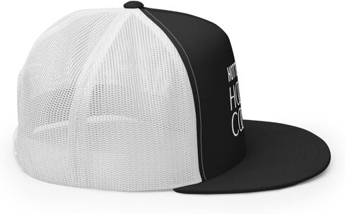 NG Hotter Than A Hoochie Coochie Flat Bill Trucker Hat High Crown Adjustable Funny Cap in Saudi Arabia