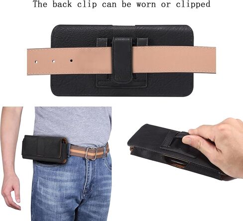 Holster for iPhone 17 Pro Max [Built-in Card Slot],Phone Belt Case,Belt Loop,Belt Clip,Magnetic Closure iPhone 17 Pro Max PU Leather Horizontal Phone Pouch (Brown) in Saudi Arabia