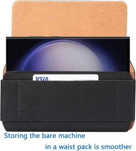 Holster for iPhone 17 Pro Max [Built-in Card Slot],Phone Belt Case,Belt Loop,Belt Clip,Magnetic Closure iPhone 17 Pro Max PU Leather Horizontal Phone Pouch (Brown) in Saudi Arabia