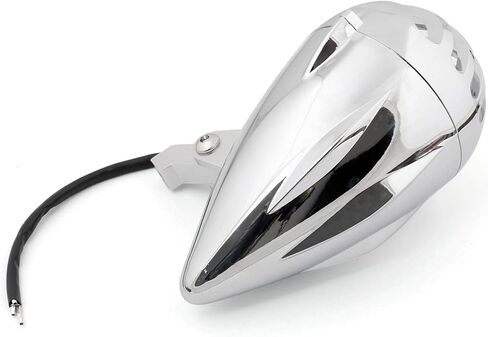 Artudatech Motorcycle Chrome Bullet Headlight Lamp For Cafe Racer Bobber Chopper Custom For Metric bikes/For Cruisers/For Choppers/For Cafe racers/For Bobber/For Old School in Saudi Arabia