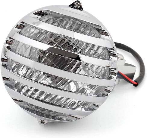 Artudatech Motorcycle Chrome Bullet Headlight Lamp For Cafe Racer Bobber Chopper Custom For Metric bikes/For Cruisers/For Choppers/For Cafe racers/For Bobber/For Old School in Saudi Arabia