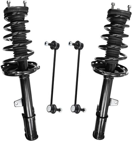 Detroit Axle - FWD Rear Struts Sway Bars for Toyota 2006 2007 Highlander Lexus RX400h, 2 Quick Complete Struts with Coil Spring Assembly 2 Sway Bar End Links Replacement Suspension Kit in Saudi Arabia