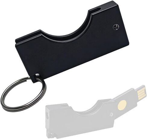  حقيبة حمل واقية من الألومنيوم تناسب Yubikey 5 NFC/5C NFC (أسود - لـ Yubikey 5C NFC) in Kuwait