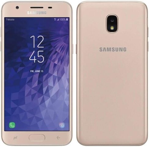 سامسونج جالاكسي J3 J327 (2017) هاتف ذكي 4G LTE مفتوح، سعة تخزين 16 جيجابايت، ذاكرة وصول عشوائي 2 جيجابايت، أسود (متجدد) in Kuwait