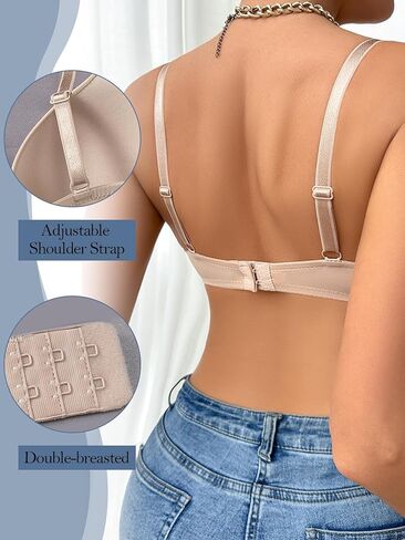 Push Up Underwire Bra, 3PCS Solid Everyday,Push Up T-Shirt, Plunge Full Coverage, Lift Support for Women in Saudi Arabia