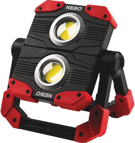 NEBO OMNI 3K Rechargeable Work Light | 3000 Lumens COB, 6 Light Modes, Rotating Magnetic Handles, Built-In Power Bank, Water Resistant, Portable Camping Lantern, Includes USB-C Charging Cable in Saudi Arabia