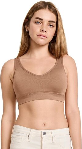 حمالة صدر نسائية من Jockey، Seamfree Back Smoothing Bralette، بيج فاتح، L in Kuwait