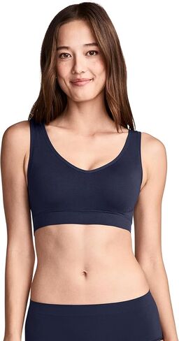 حمالة صدر نسائية من Jockey، Seamfree Back Smoothing Bralette، بيج فاتح، L in Kuwait